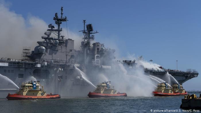 Incendierea USS Bonhomme: Cel mai mare dezastru al US Navy pe timp de pace nu a fost un accident. Un militar, trimis în fața curții marțiale