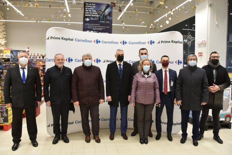 Președintele CJ Vaslui, Dumitru Buzatu, fără mască la deschiderea primului centru comercial din Bârlad