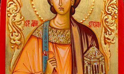 Sfantul  Stefan Primul Mucenic condamnat la moarte de catre autoritati din cauza credintei sale