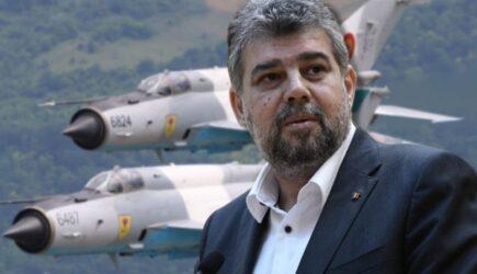 Marcel Ciolacu anunță că Bucureștiul ar putea dona Ucrainei 30 de avioane MiG-21 Lancer.