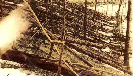 Tunguska – pe 30 iunie 1908 o explozie misterioasa a avut loc în Siberia.